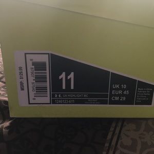 Men under armour cleats size 11